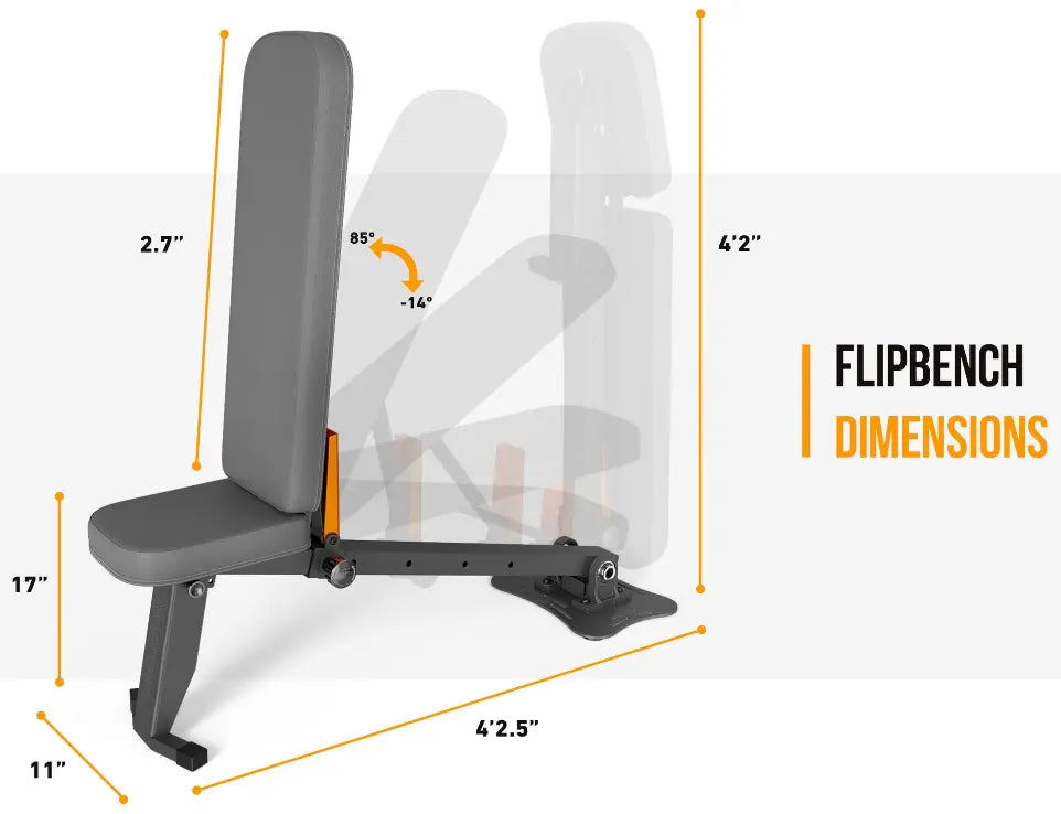 RXB5 FLiPBENCH – Folding Adjustable Weight Bench with 650 lb Capacity
