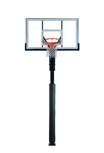 Ironclad GC55-LG In-Ground Basketball Hoop – 60" Glass Backboard, Breakaway Rim, Height Adjustable