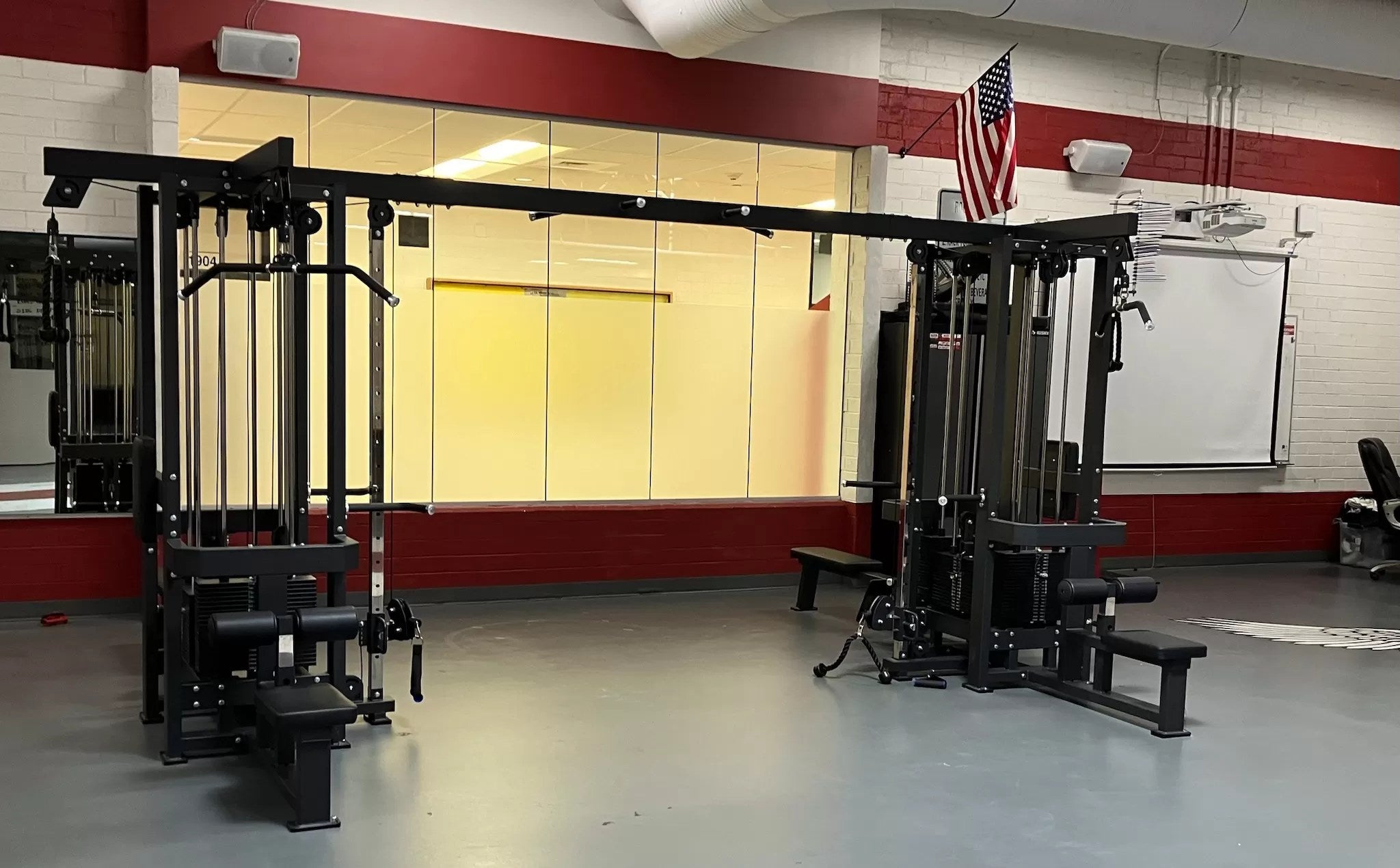 Vortex Strength 8‑Station Commercial Cable Crossover – 4 Weight Stacks (Model VCCM8100B)