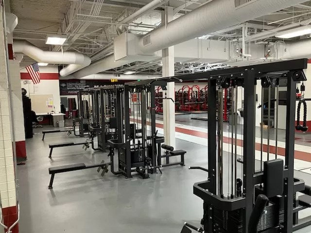 Vortex Strength 8‑Station Commercial Cable Crossover – 4 Weight Stacks (Model VCCM8100B)