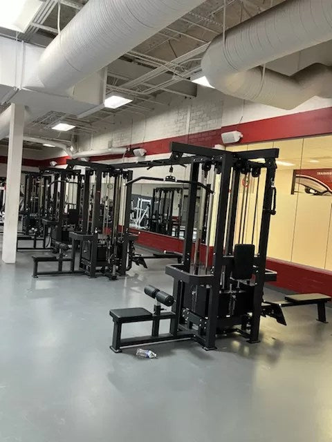 Vortex Strength 8‑Station Commercial Cable Crossover – 4 Weight Stacks (Model VCCM8100B)