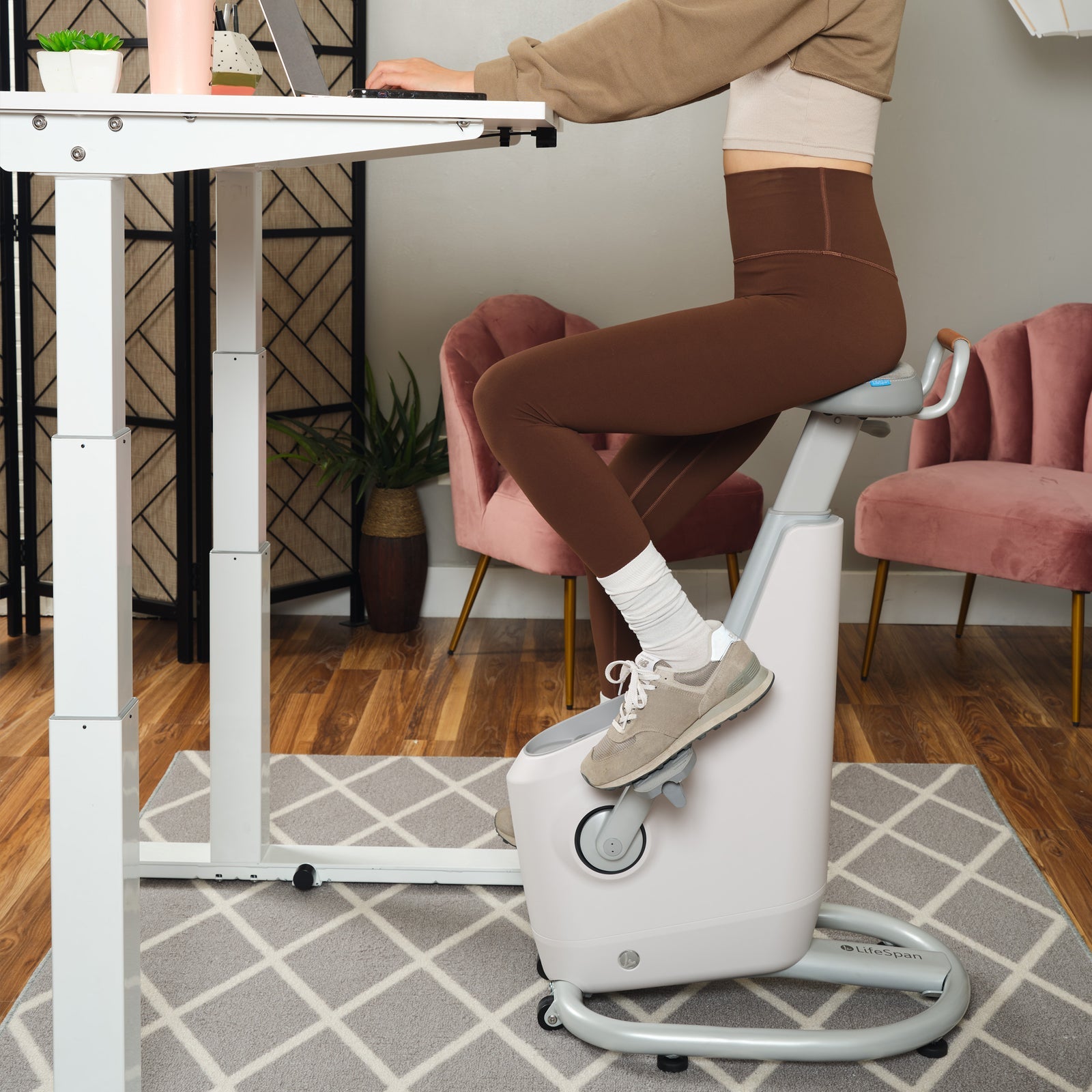 Ampera Smart Office Bike – Ergonomic Desk Bike with Device Charging & Regenerative Power