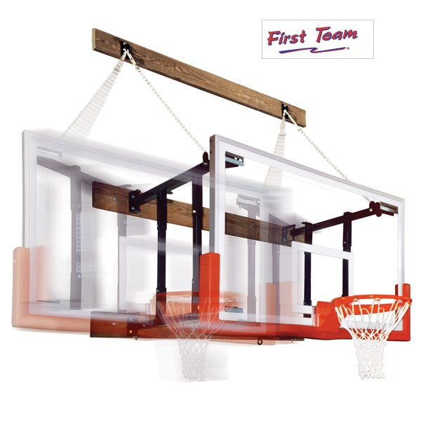 FoldaMount46™ Folding Wall-Mounted Basketball Goal System
