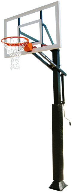 Ironclad GC55-MD In-Ground Adjustable Basketball Hoop – 54” Glass Backboard, Breakaway Rim, Lifetime Warranty