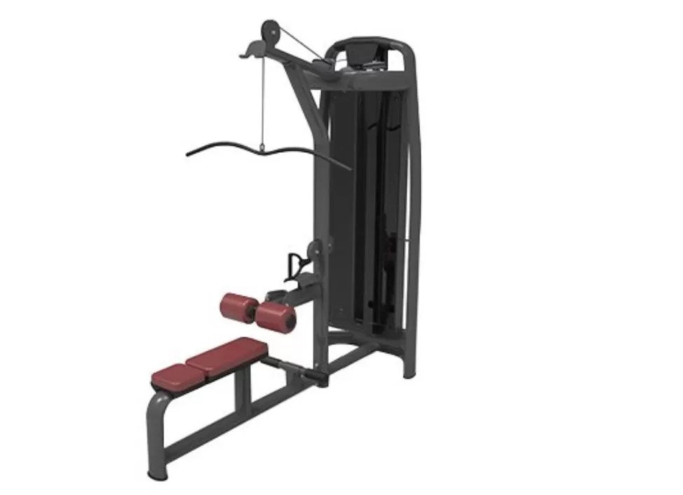 Vortex Strength Seated Lat Pulldown and Row Black 220 Lb stack VLPD6107B