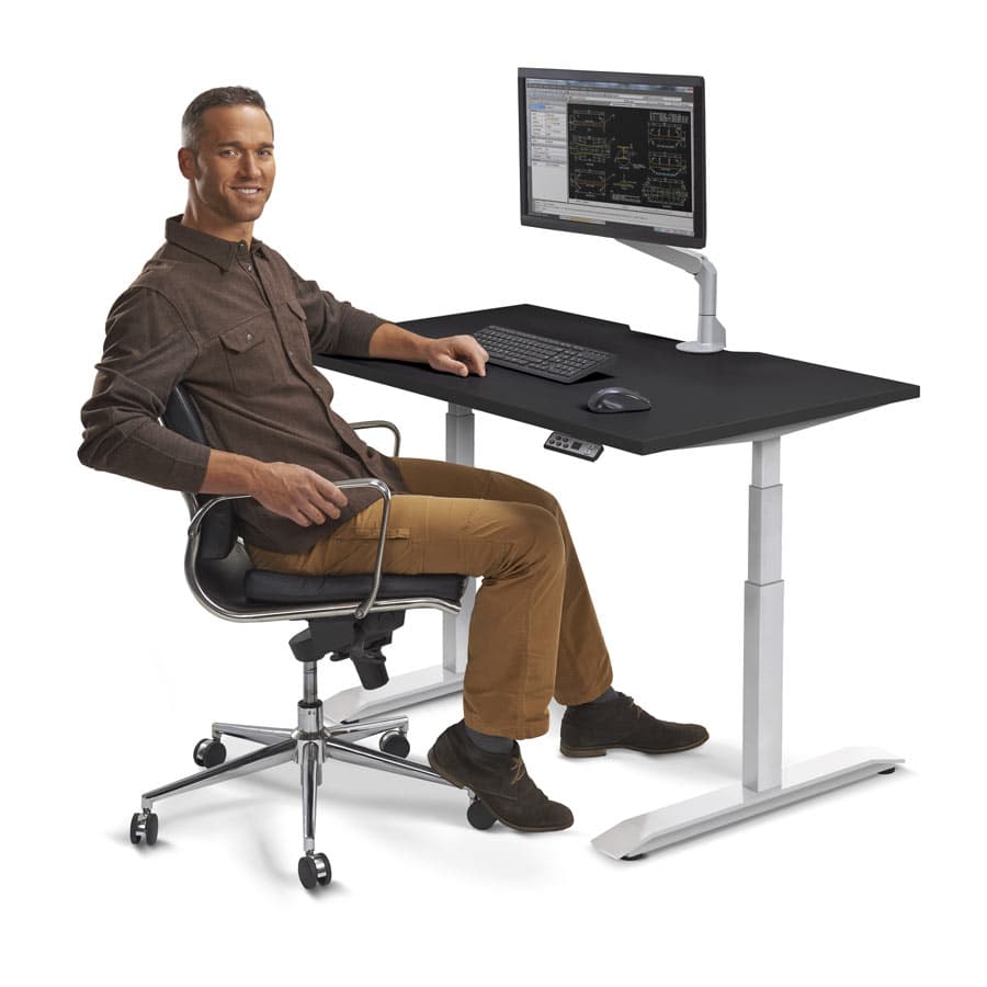 LifeSpan Height-Adjustable Standing Desk with Dual Motors and USB Charging – Ergonomic Design for Home & Office