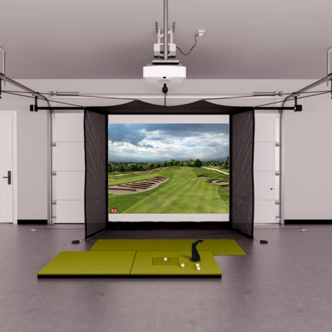 TruGolf Launch Box Garage Golf Simulator Package