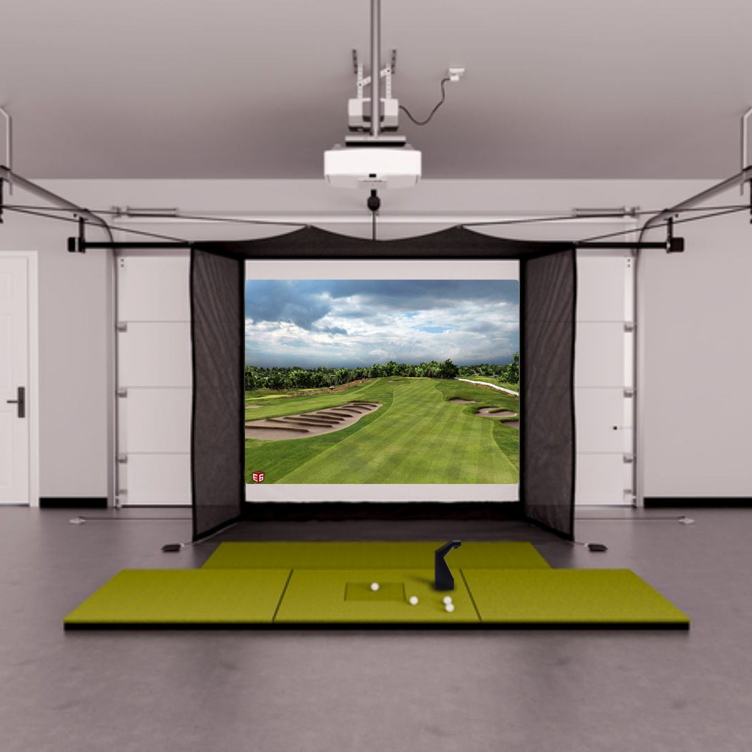 TruGolf Launch Box Garage Golf Simulator Package