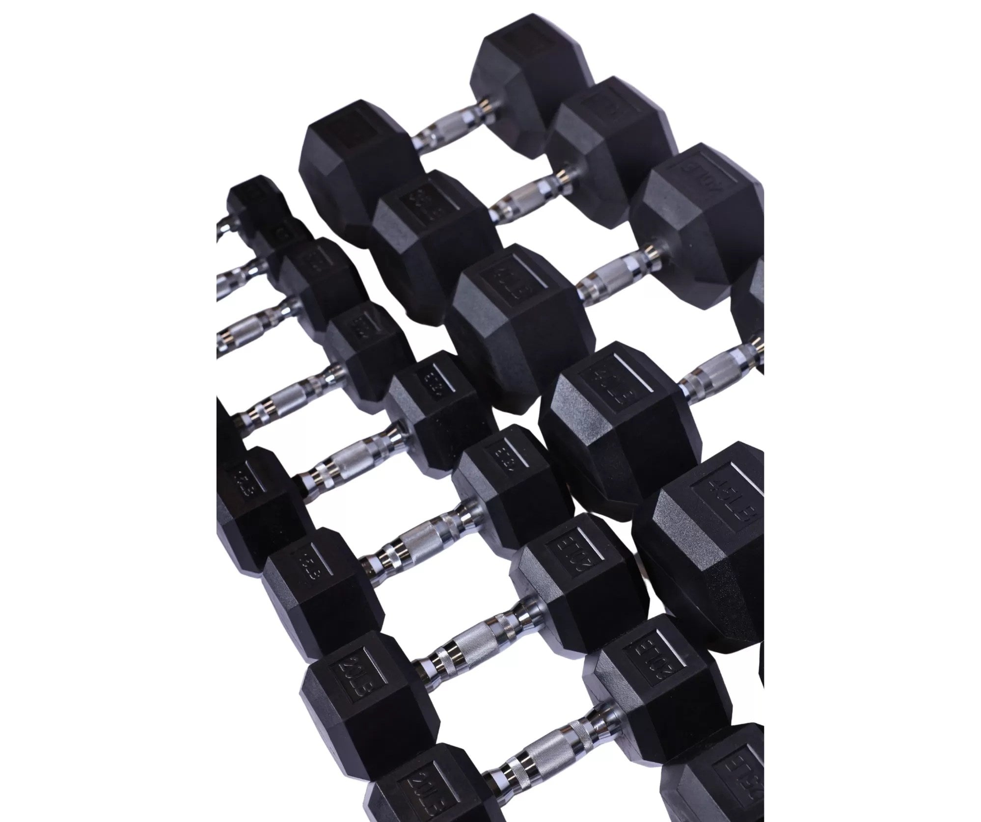 Rubber Hex Dumbbell Sets