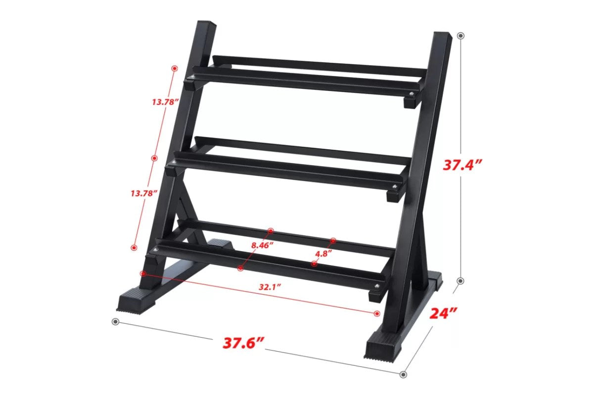 Vortex 3 Tier Dumbbell Rack DBRV8
