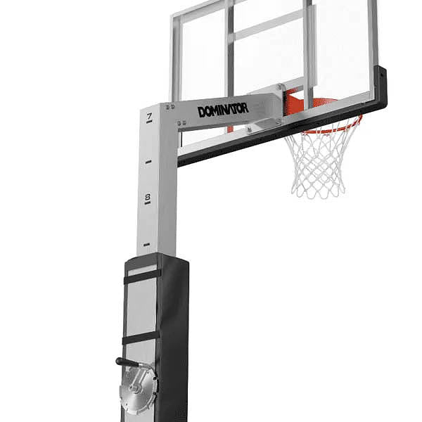 Dominator 54" Glass Backboard Adjustable Basketball Hoop