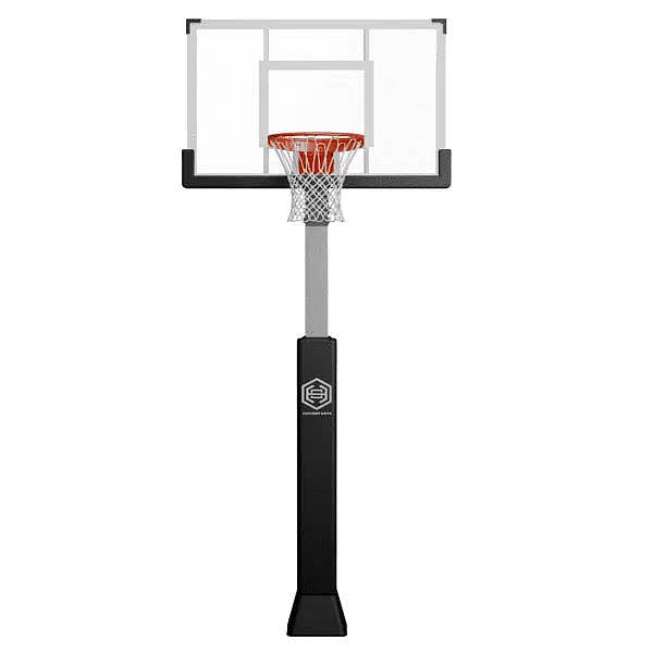 Dominator 54" Glass Backboard Adjustable Basketball Hoop