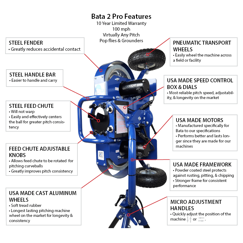 BATA-2 Pro Pitching Machine